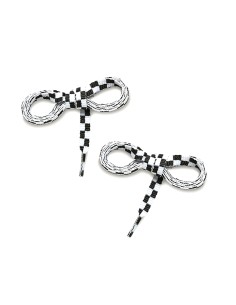 Cordones VANS cuadros  BLANCOS 45 2